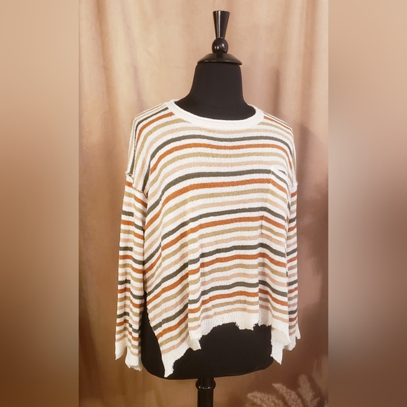 PEACH LOVE STRIPED SWEATER - Picture 4 of 14
